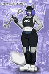 abs anthro belt belt_buckle buckle clothing cuff_(restraint) female gloves handcuffs handwear humor metal_cuffs police police_officer restraints screencap solo speech_bubble text squaresalami go_to_horny_jail sega streets_of_rage streets_of_rage_4 echoya_(squaresalami) domestic_cat felid feline felis mammal 2:3 absurd_res hi_res meme