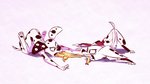 duo feral pawpads paws rubber_chicken teeth tug_of_war fluttershythekind 101_dalmatian_street 101_dalmatians disney dolly_(101_dalmatians) dylan_(101_dalmatians) canid canine canis dalmatian domestic_dog mammal hi_res