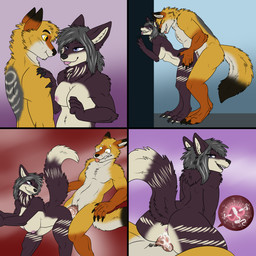 4_toes 5_fingers against_surface against_wall anthro anthro_on_anthro anthro_penetrated anthro_penetrating anthro_penetrating_anthro anus bent_over black_body black_fur black_hair black_nose blep bodily_fluids breasts butt claws cum cum_in_vagina cum_inside duo feet female female_penetrated finger_claws fingers forced forced_cum_inside forced_impregnation forced_to_breed fur genital_fluids grin hair hindpaw humanoid_hands impregnation male male/female male_penetrating male_penetrating_female multicolored_body multicolored_fur nipples nude nude_anthro nude_female nude_male orange_body orange_fur ovum paws penetration penile penile_penetration penis_in_vagina questionable_consent seductive sex smile sperm_cell standing standing_sex surprised tan_body tan_fur toe_claws toes tongue tongue_out two_tone_body two_tone_fur vaginal vaginal_penetration white_body white_fur r0ttens0ul amanda_kruger jeeper canid canine canis coyote mammal 1:1 comic hi_res story story_in_description