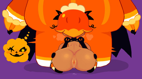 anthro anthro_penetrating anthro_penetrating_female anthro_penetrating_humanoid anus big_breasts big_butt black_cape black_clothing black_footwear black_shoes bodily_fluids breasts breath brown_anus brown_breasts brown_butt brown_vulva butt cape claws clothing dripping duo eye_scar facial_scar featureless_legs fellatio female female_focus female_humanoid female_on_anthro female_penetrated food footwear genital_fluids genitals glistening glistening_butt glistening_genitalia glistening_vulva humanoid_focus humanoid_on_anthro humanoid_penetrated kneeling kneeling_and_blow_position kneeling_on_ground kneeling_oral_position larger_anthro larger_male leaking_pussy_juice legwear looking_down male male/female male_anthro male_on_humanoid male_penetrating male_penetrating_female male_penetrating_humanoid multicolored_clothing multicolored_legwear multicolored_stockings obscured_fellatio obscured_oral open_mouth open_smile oral oral_penetration orange_body pattern_clothing pattern_legwear pattern_stockings penetration penile penis penis_in_mouth plushie purple_background rear_view scar sex shadow simple_background size_difference smaller_female smaller_humanoid smaller_penetrated smile solo_focus spread_butt spreading standing star_eyes stockings striped_clothing striped_legwear striped_stockings stripes tapering_penis thick_thighs triangle_nose two_tone_clothing two_tone_legwear two_tone_stockings vaginal_fluid_drip vaginal_fluids vaginal_fluids_on_ground vulva wide_hipped_female wide_hipped_humanoid wide_hips yellow_claws yellow_eyes pangotime cookie_run cookie_run_kingdom devsisters pompon_(cookie_run) pumpkin_pie_cookie animate_inanimate cookie_humanoid food_creature food_humanoid humanoid lagomorph leporid living_cookie living_plushie mammal rabbit 2024 digital_drawing_(artwork) digital_media_(artwork)