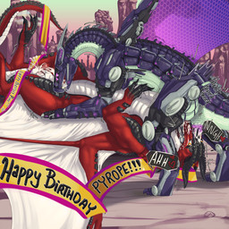 2_penises birthday bodily_fluids cum cum_in_mouth cum_inside duo female feral genital_fluids genitals herm horn intersex intersex/female machine mechanical_arm mechanical_leg mechanical_penis mechanical_wings multi_genitalia multi_penis oral oral_penetration orgasm paws penetration penis pushing sex spread_wings vaginal_fluids visor wings speckledbat mythology wings_of_fire d4wn pyrope_(genericdef) dragon mechanical_dragon mythological_creature mythological_scalie scalie skywing_(wof) synth_(vader-san) 1:1 hi_res