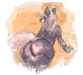 anthro anus biped blonde_hair blue_eyes brown_body brown_fur butt female forced forced_exposure fur genitals hair looking_at_viewer looking_back rear_view simple_background slave solo vulva frostgear170 equid equine horse mammal colored digital_media_(artwork) digital_painting_(artwork) painting_(artwork) portrait signature three-quarter_portrait