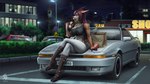 anthro big_breasts black_clothing black_horn black_nose black_topwear blurred_background boots bottomwear breasts brown_hair building burger car clothed clothing crop_top denim denim_bottomwear denim_clothing detailed_background ear_piercing ear_ring ears_back eating eating_food fast_food female finger_markings food footwear fries glistening glistening_eyes hair high_heeled_boots high_heels holding_burger holding_food holding_object horn jeans knee_boots knee_highs legwear logo midriff motor_vehicle multicolored_hair night off_shoulder on_car on_hood open_mouth orange_body outside pants parking_lot piercing pivoted_ears plant purple_eyes purple_hair restaurant ring_piercing shirt shoes shrub sign sitting sitting_on_car sitting_on_vehicle solo street_lamp text toeless_boots toeless_footwear topwear two_tone_hair urban utility_pole vehicle white_body white_bottomwear white_clothing white_pants cereus93 toyota toyota_supra antelope bovid mammal artist_logo artist_name full-length_portrait portrait