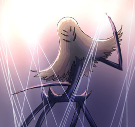 4_legs 6_eyes ambiguous_gender anthro biped black_body black_eyes multi_eye pose solo standing thread 8ball2574 hollow_knight:_silksong hollow_knight_(franchise) team_cherry widow_(hollow_knight:_silksong) arachnid arthropod 2025 hi_res female_(lore)