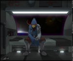 anthro beak bedroom blue_body blue_feathers cameo clothed clothing doll feathers inside looking_at_viewer male solo space topless toy when_you_see_it xoediac_(artist) mario_bros nintendo star_fox super_mario_rpg_legend_of_the_seven_stars falco_lombardi geno_(mario) avian bird crossover