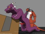 anthro duo genitals male male/male penis sex tail text thelewdhybrid junatah mythology tetonix dragon mythological_creature mythological_scalie scalie boyfriends english_text