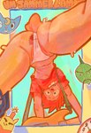 anthro anus_peek big_breasts big_butt bodily_fluids breasts butt clothing female group guitar male musical_instrument musk plucked_string_instrument steam string_instrument sweat thick_thighs underwear smashmat parappa_the_rapper sony_corporation sony_interactive_entertainment um_jammer_lammy chop_chop_master_onion katy_kat lammy_lamb ma-san bovid caprine domestic_cat felid feline felis mammal sheep absurd_res hi_res