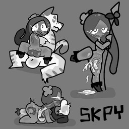 abdominal_bulge all_the_way_through bestiality bodily_fluids cum cum_in_mouth cum_inflation cum_inside deep_penetration deep_throat duo female feral genital_fluids inflation leaking_cum male male/female object_in_pussy oral oral_penetration penetration snarkypastry cookie_run tiger_lily_cookie 1:1 hi_res