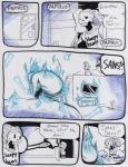 aftertale animated_skeleton bone clothed clothing comic dialogue door electronics english_text fire frisk_(undertale) furniture gloves handwear hi_res human humanoid loverofpiggies male mammal not_furry papyrus_(undertale) sans_(undertale) skeleton sofa stairs teeth television text undead undertale undertale_(series) underwear