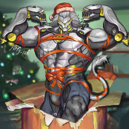 anthro breasts machine male muscular muscular_anthro muscular_male pecs solo tail puffer_puff mihoyo zenless_zone_zero banyue_(zenless_zone_zero) felid lion mammal pantherine robot robot_anthro 1:1 absurd_res digital_media_(artwork) hi_res
