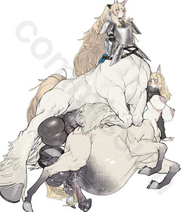 ambiguous_penetration animal_genitalia animal_penis balls belly big_balls big_belly big_breasts big_penis bodily_fluids breasts double_penetration duo equine_genitalia equine_penis equine_teats equine_udders flared_penis from_behind_position genitals gynomorph gynomorph/gynomorph hooves huge_balls huge_belly huge_breasts huge_penis intersex intersex/intersex lactating milk multi_genitalia multi_penis penetration penis pregnant pregnant_gynomorph pregnant_intersex pregnant_taur sex taur_on_taur teats udders hitobashira_aru arknights european_mythology greek_mythology hypergryph mythology studio_montagne blemishine_(arknights) whislash_(arknights) centaur equid equid_taur humanoid_taur mammal mammal_taur taur hi_res