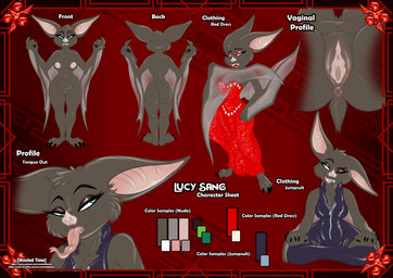 anthro anus breasts clothed clothing female fully_clothed genitals jack_of_minds nude solo text tongue urethra vulva wastedtimeee disney zootopia fan_character lucy_sang bat leaf-nosed_bat mammal microbat vampire_bat yangochiropteran absurd_res english_text hi_res model_sheet url