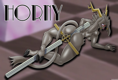 5_fingers anthro antlers aroused big_butt blurred_background blush breasts butt covering covering_self dream_breaker_(pseudoregalia) female fingers fur grey_body grey_fur grey_hair hair hooves horn looking_at_viewer nude pupils purple_eyes solo tongue tongue_out weapon white_pupils yellow_horn heartlessangel3d pseudoregalia sybil_(pseudoregalia) bovid caprine goat hybrid jackalope lagomorph mammal absurd_res hi_res