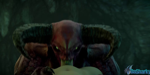 2_horns big_penis breasts consistent_pov deep_throat duo fellatio female female_penetrated first_person_view genitals green_eyes horn human_on_humanoid human_penetrating human_penetrating_female human_penetrating_humanoid human_pov humanoid_penetrated interspecies male male/female male_penetrating male_penetrating_female male_pov monster_penetrated oral oral_penetration penetration penile penis penis_in_mouth red_body red_skin sex teeth teratophilia conditional_dnp dasharky3d doom_(series) id_software microsoft baron_of_hell demon human humanoid mammal monster 2025 3d_(artwork) 3d_animation animated blender_(artwork) digital_media_(artwork) hi_res short_playtime sound video