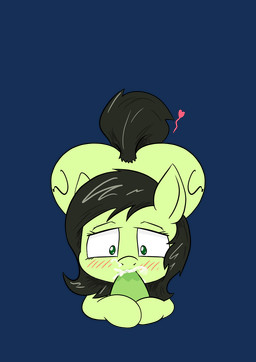 bestiality black_hair blush bodily_fluids butt butt_from_the_front constricted_pupils cum cum_in_mouth cum_inside fellatio female feral first_person_view fur genital_fluids genitals green_body green_eyes green_fur hair hoofjob hooves human_on_feral interspecies looking_at_viewer male male_on_feral nude oral penile penis pupils question_mark sex simple_background small_pupils solo toony transparent_background happy_harvey hasbro my_little_pony anon fan_character filly_anon equid equine horse human mammal pony alpha_channel hi_res