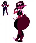 big_butt butt clothing cosplay ear_piercing eyewear female fishnet_clothing gloves handwear lips not_furry piercing simple_background sunglasses thick_lips thick_thighs white_background wide_hips ota_(artist) cartoon_network steven_universe garnet_(steven_universe) alien ami_(disambiguation) hi_res