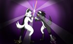 anthro blue_lightsaber duo female lightsaber male male/female melee_weapon orange_lightsaber pno_creations weapon star_wars assaundrell domestic_cat felid feline felis mammal 5:3 absurd_res hi_res