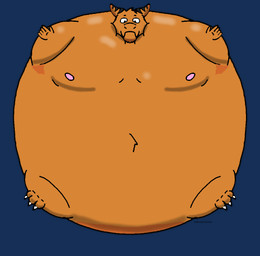 air_inflation floating fur glistening glistening_body inflation male nipples orange_body orange_fur pink_nipples spherical sunken_head sunken_limbs taut timuron t'rav_(timuron) azdov alpha_channel