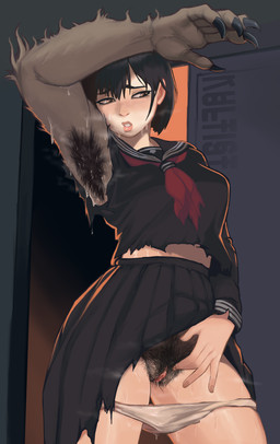 armpit_fetish armpit_hair black_hair blush bodily_fluids body_hair bottomwear claws clothed clothing embarrassed female female_humanoid finger_claws flustered genitals hair hairy_vulva mid_transformation musk musky_armpit musky_vulva not_furry panties panties_down partial_transformation partially_clothed presenting pubes sailor_uniform shirt shy skirt smelly smelly_armpits smelly_pussy solo species_transformation stink_fumes sweat sweatdrop sweaty_armpit sweaty_arms sweaty_genitalia sweaty_legs sweaty_thighs sweaty_vulva topwear torn_bottomwear torn_clothing torn_shirt torn_skirt torn_topwear transformation underwear underwear_down uniform vulva kultist konami silent_hill silent_hill_f hinako_shimizu animal_humanoid canid canid_humanoid canine canine_humanoid fox fox_humanoid humanoid mammal mammal_humanoid monster monstrous_humanoid werecanid werecanine werecreature werefox absurd_res hi_res
