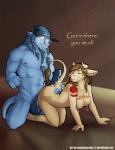 2013 abs all_fours anthro balls beard biceps big_penis bovine breasts brown_hair couple dialog dripping duo facial_hair facial_piercing female glowing_eyes hair horn lactating make male muscles nipples nose_piercing nose_ring nude pecs penis piercing purplepardus smile straight tattoo tauren teasing text video_games warcraft world_of_warcraft
Rating: Explicit
Score: 17
User: Numeroth
Date: December 07, 2013
