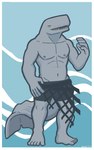 5_fingers 5_toes anthro boxers_(clothing) clothed clothing feet fingers grey_body hand_on_hip looking_at_viewer male muscular navel nipples open_mouth plantigrade raised_arm solo standing three-quarter_view toes underwear underwear_only snarkysardine cetacean mammal marine sperm_whale toothed_whale whale 2018 5:8 full-length_portrait hi_res portrait