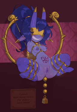 anal anal_beads anal_beads_in_ass anal_penetration anus areola bdsm blindfold blush bound breasts butt female genitals hooves horn humanoid_pointy_ears nipple_piercing nipples not_furry object_in_ass penetration piercing pointy_ears profanity purple_body sex_toy sex_toy_in_ass sex_toy_insertion shortstack shortstack_female smile solo submissive submissive_female submissive_humanoid text unguligrade vulva wide_hips huffslove tome_of_imps vee_(huffslove) horned_humanoid humanoid imp tome_imp 2025 absurd_res english_text hi_res
