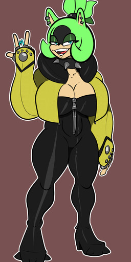 alternative_fashion anthro big_breasts breasts cleavage clothed clothing collar curvy_figure female footwear high_heels huge_breasts shoes thick_thighs greektrebuchet idw_publishing sega sonic_the_hedgehog_(comics) sonic_the_hedgehog_(idw) sonic_the_hedgehog_(series) surge_the_tenrec absurd_res hi_res