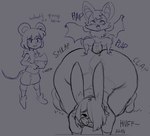 anal anal_penetration anthro balls bat big_balls big_butt big_penis blush bunybunyboi butt duo genitals girly huge_balls huge_butt huge_penis hyper hyper_balls hyper_genitalia hyper_penis john_(bunybunyboi) lagomorph larger_penetrated leporid lewdicrousart looking_pleasured male male/male mammal monochrome mouse murid murine penetration penis rabbit rodent sex size_difference sketch small_but_hung small_dom_big_sub text wide_hips