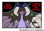 4_fingers anthro bone dialogue earth fangs female fingers fire hair messy_hair planet purple_body purple_scales red_eyes scales skeleton_hand skull solo teeth text teaspoon mythology dragon mythological_creature mythological_scalie scalie 2021 comic digital_drawing_(artwork) digital_media_(artwork)