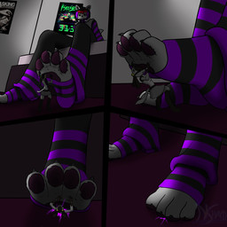 anthro blood bodily_fluids crush dark death duo feet female foot_crush foot_fetish larger_male male male/female pawpads paws pinned pinned_by_foot raised_foot size_difference smaller_female squish stomped underfoot bkdebo adrien_(bkdebo) white-lucario_(white-lucario) 1:1 hi_res