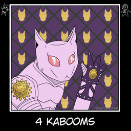 ambiguous_gender armwear bone clothing feral pink_body skull skull_head solo zenith_the_scug dabloons_(meme) diamond_is_unbreakable jojo's_bizarre_adventure killer_queen_(jjba) yoshikage_kira felid feline mammal stand_(jjba) 1:1 absurd_res hi_res meme