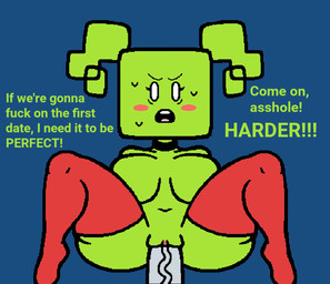 big_breasts black_choker black_jewelry black_necklace blue_background blush blush_stickers bodily_fluids breasts butt choker clothing duo exclamation_point eyelashes female female_focus female_humanoid female_penetrated first_person_view from_front_position genitals green_body green_breasts green_butt green_hair green_skin green_text green_vulva grey_penis hair harder humanoid_penetrated jewelry legwear looking_at_viewer male male/female male_penetrating male_penetrating_female male_pov mostly_nude_female mostly_nude_humanoid navel necklace not_furry open_mouth penetrating_pov penetration penis pigtails pink_blush pink_tongue profanity red_clothing red_legwear red_thigh_highs sex simple_background solo_focus square_(anatomy) square_head sweat talking_to_viewer teeth text thigh_highs tongue vein veiny_penis vulva fuzzycapsule08 mario_bros nintendo paper_mario mimi_(paper_mario) humanoid 2021 digital_media_(artwork) english_text hi_res