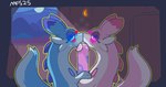 ambiguous_gender animal_genitalia bedroom_eyes blue_body blush bodily_fluids duo equine_genitalia feral genitals holding_penis licking looking_at_viewer male narrowed_eyes night oral penile penis penis_lick pink_body saliva seductive sex throbbing throbbing_penis tongue matchesyashi palworld pocketpair chillet chillet_ignis pal_(species) animated