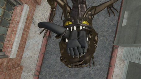 abdominal_bulge alien_pred alley anthro belly belly_rub big_belly bulge detailed_bulge digestion digestion_implied exoskeleton face_imprint fatal fatal_vore feral hand_on_belly hand_on_bulge hand_on_throat head_first holding_belly implied_fatal imprint larger_pred male male_pred male_prey muffled multi_limb multiple_prey oral_vore paws predator/prey prey_imprint prey_outline sagging_belly size_difference soft_vore spread_legs spreading squirming stretchy_belly struggling struggling_prey swallowing tail tight_belly vore conditional_dnp samagthrav2 f3lixc4tus_(modeler) men_in_black mythology derlik edgar_the_bug alien arthropod blattodean cockroach dragon insect mythological_creature mythological_scalie scalie 3d_(artwork) digital_media_(artwork) hi_res