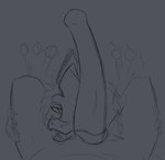 admiring admiring_penis animal_genitalia animal_penis balls big_penis claws duo erection feet feral feral_on_feral fur genitals hair hindpaw horn huge_penis leg_grab licking male male/male nude open_mouth oral paws penile penis penis_lick raised_paw sex tail teeth thick_thighs thigh_grab tongue arcinny asian_mythology disney east_asian_mythology mythology raya_and_the_last_dragon kazu_hani pengu_(ratld) dragon eastern_dragon furred_dragon furred_scalie mythological_creature mythological_scalie scalie black_and_blue digital_drawing_(artwork) digital_media_(artwork) hi_res monochrome sketch