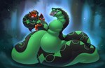 abdominal_bulge anthro bodily_fluids coiling feet_first feral group male neck_bulge saliva swallowing trio vore griseo mythology dragon mythological_creature mythological_scalie reptile scalie snake hi_res