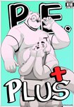 anal anthro duo high_school male male/male overweight overweight_male pe school student text strawberry_milk_(artist) berg_(pe++) lew_(pe++) bear canid canine canis domestic_dog mammal absurd_res comic cover cover_art cover_page english_text hi_res