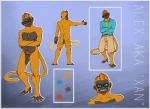 anthro balls beard biped black_nipples body_hair border butt chest_tuft clothed clothing color_swatch countershading crossed_arms eyewear facial_hair flaccid foreskin front_view genitals glasses grey_body grey_countershading grin happy_trail humanoid_genitalia humanoid_penis khakis looking_at_viewer male nipples nude penis pose pubes rear_view redsheet smile solo soul_patch standing text tuft delicatessen xan_(xanmonk) callitrichid golden_lion_tamarin haplorhine lion_tamarin mammal monkey new_world_monkey primate bust_portrait english_text flat_colors full-length_portrait pinup portrait