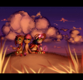 amber_eyes black_bars clothing cloud earbuds electronics feathered_wings feathers female feral glowing grass green_eyes group hair hat headgear headphones headwear horn lying multicolored_hair orange_body orange_feathers outside plant portable_music_player purple_eyes purple_hair red_hair scenery sitting sky sparkles star sun_hat sunset two_tone_hair wings vardastouch apple_inc. friendship_is_magic hasbro ipod my_little_pony mythology apple_bloom_(mlp) babs_seed_(mlp) cutie_mark_crusaders_(mlp) scootaloo_(mlp) sweetie_belle_(mlp) earth_pony equid equine horse mammal mythological_creature mythological_equine pegasus pony unicorn 2013 absurd_res hi_res letterbox
