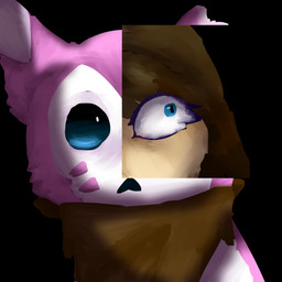 after_transformation before_and_after blue_eyes brown_hair female feral frown fur hair kerchief long_hair markings pink_body pink_fur scared solo torn_ear translucent whisker_markings laurawow14 nintendo pokemon pokemon_mystery_dungeon spike_chunsoft furret generation_2_pokemon human mammal mustelid pokemon_(species) shiny_pokemon 1:1 hi_res