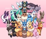 ambiguous_gender black_body blue_body brown_body fur group orange_body pink_body purple_body tail white_body yellow_body raku2300 fakemon nintendo pokemon pokemon_reloaded aereon bandeon drakeon duneon eevee eeveelution eeveon espeon fakeveelution flareon generation_1_pokemon generation_2_pokemon generation_4_pokemon generation_6_pokemon glaceon jolteon leafeon lephideon lireon phanteon pokemon_(species) rockeon sylveon titaneon umbreon vaporeon hi_res