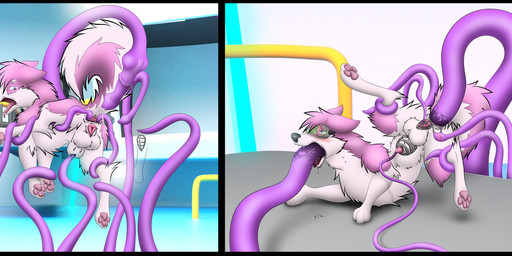 anal anal_penetration animal_genitalia chastity_cage chastity_device forced fully_sheathed genitals intersex intersex_penetrated maleherm object_in_urethra penetration rape sex sheath sheath_penetration sheath_play tentacle_in_sheath tentacle_rape tentacle_sex tentacles urethral urethral_penetration vaginal vaginal_penetration sirfox kiba_kurokage absurd_res hi_res