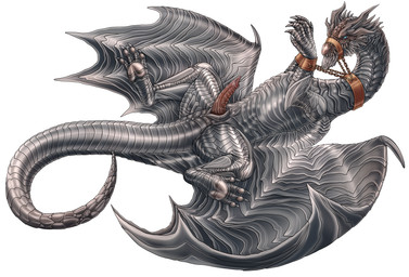 animal_genitalia cloaca cloacal_penis collar cuff_(restraint) erection feral genitals lying male metallic_body muzzle_(object) muzzled on_back paws penis restraints scales solo spread_legs spread_wings spreading tail wings wrist_cuffs feralcatalyst capcom monster_hunter mythology dragon elder_dragon elemental_creature kushala_daora metal_creature mineral_fauna mythological_creature mythological_scalie scalie absurd_res hi_res