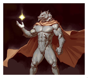 5_fingers abs anthro biceps biped black_background black_body black_fur border cape cape_only claws closed_smile clothing finger_claws fingers front_view fur glowing looking_at_viewer magic_user male mostly_nude mostly_nude_anthro mostly_nude_male mouth_closed muscular muscular_anthro muscular_male nipples pecs pose red_cape red_clothing simple_background smile smiling_at_viewer snout solo whiskers white_border kingarthur_i canid mammal 2023 digital_drawing_(artwork) digital_media_(artwork) hi_res portrait three-quarter_portrait