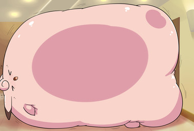 ambiguous_anthro ambiguous_gender anthro baseboard bladder_inflation bloated blush blush_lines ceiling desperation dipstick_ears door ear_markings expansion eyes_closed fur head_tuft hyper hyper_inflation hyper_omorashi immobile inflation inside light lights multicolored_ears omorashi one_eye_closed open_mouth out_of_order pink_body pink_fur room_filling_inflation shaking solo trembling tuft wall_(structure) yellow_wall selphy6 nintendo pokemon clefable generation_1_pokemon pokemon_(species) colored digital_drawing_(artwork) digital_media_(artwork) hi_res lighting shaded