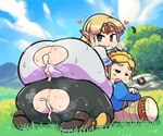 6:5 after_sex anus anus_only big_butt bodily_fluids breath_of_the_wild butt camel_toe clothing crap-man cum cum_from_ass cum_in_ass cum_inside duo female genital_fluids hi_res huge_butt humanoid humanoid_pointy_ears hylian leaking_cum looking_pleasured nintendo not_furry presenting presenting_hindquarters princess_zelda the_legend_of_zelda thick_thighs torn_clothing wide_hips