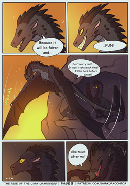 5_panel_comic black_body cave cheek_spikes claws dialogue duo ellipsis evil_grin facial_spikes fangs female feral flying horn licking licking_lips licking_own_lips male membrane_(anatomy) membranous_wings motion_lines onomatopoeia quadruped smile sound_effects speech_bubble spikes spikes_(anatomy) sunset tail teeth text tongue tongue_out wings yellow_eyes darkdraconica mythology patreon darky_(darkdraconica) dragon mythological_creature mythological_scalie scalie 2022 absurd_res artist_name comic digital_drawing_(artwork) digital_media_(artwork) english_text hi_res multiple_scenes url daughter_(lore) father_(lore) father_and_child_(lore) father_and_daughter_(lore) parent_(lore) parent_and_child_(lore) parent_and_daughter_(lore)