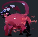 balls big_penis bodily_fluids dildo genitals huge_penis long_penis male masturbation musk penis riding sex_toy solo sweat tail tally_nihil_(artist) demon humanoid imp absurd_res hi_res