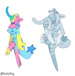 abdominal_bulge anal_orgasm anthro big_penis breasts duo ejaculation genitals gynomorph hands-free herm hypnosis intersex intersex/intersex mind_break mind_control orgasm penis size_difference tranformation nastymug deltarune undertale_(series) bloxy desga_(character) alien mammal murid murine mustelid otter rat rodent werewire hi_res