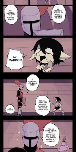 armor black_eyes black_hair blush bodily_fluids bone bottomwear bridal_carry carrying_another clothing crown crying door dress duo ears_down empty_eyes female green_body green_skin hair headgear helmet holding_melee_weapon holding_object holding_shield holding_sword holding_weapon humanoid_pointy_ears inside knight larger_male male melee_weapon open_mouth pivoted_ears pointy_ears red_clothing red_shirt red_topwear red_tunic scared shield shirt shorts size_difference skeleton smaller_female smaller_humanoid sparkles speech_bubble standing sword tears text topwear tunic warrior weapon darkus_art goblin human humanoid mammal comic hi_res spanish_text translation_request